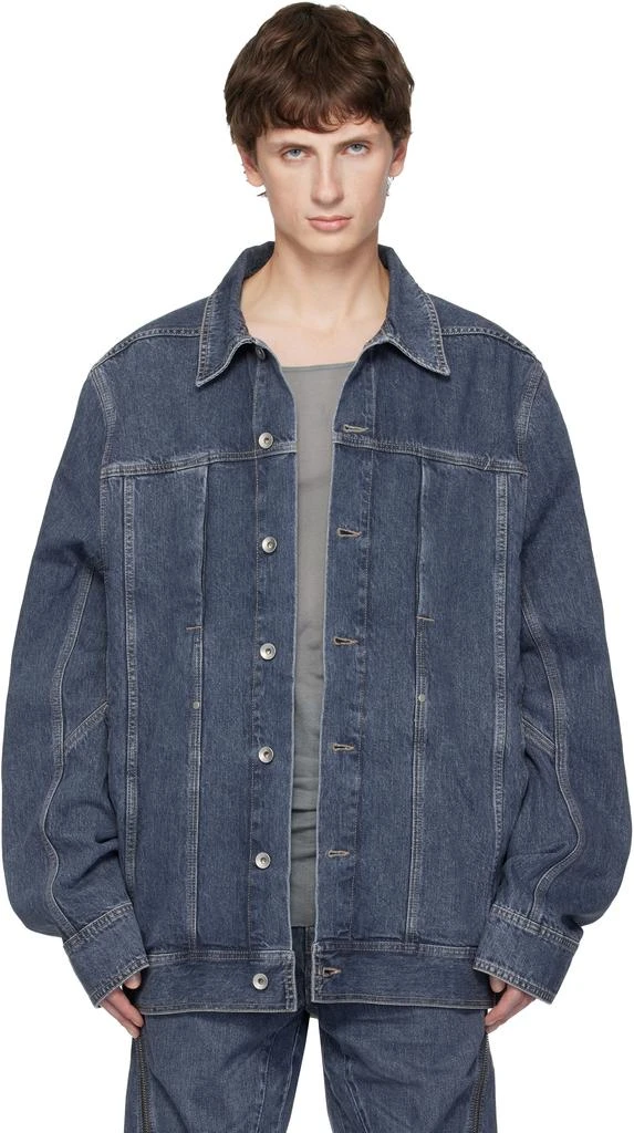 Rick Owens Blue Concordians Lido Worker Denim Jacket
