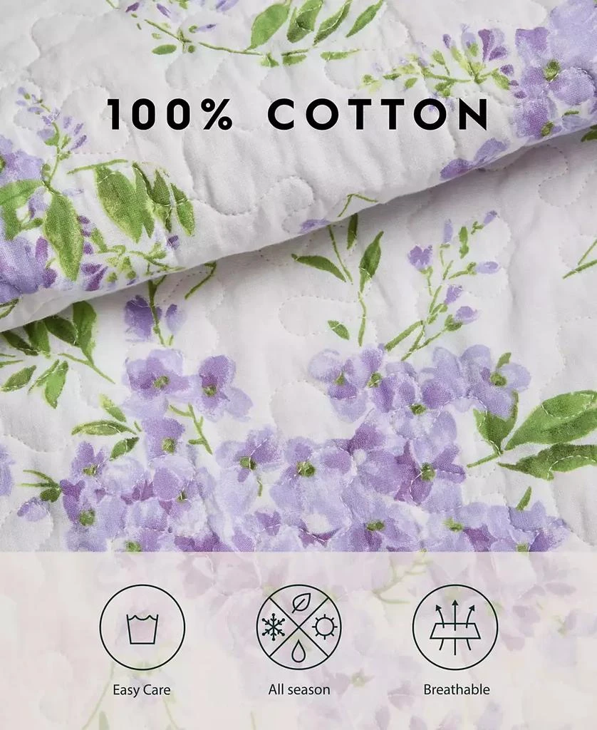 Laura Ashley Keighley Cotton Reversible 2 Piece Quilt Set, Twin 7