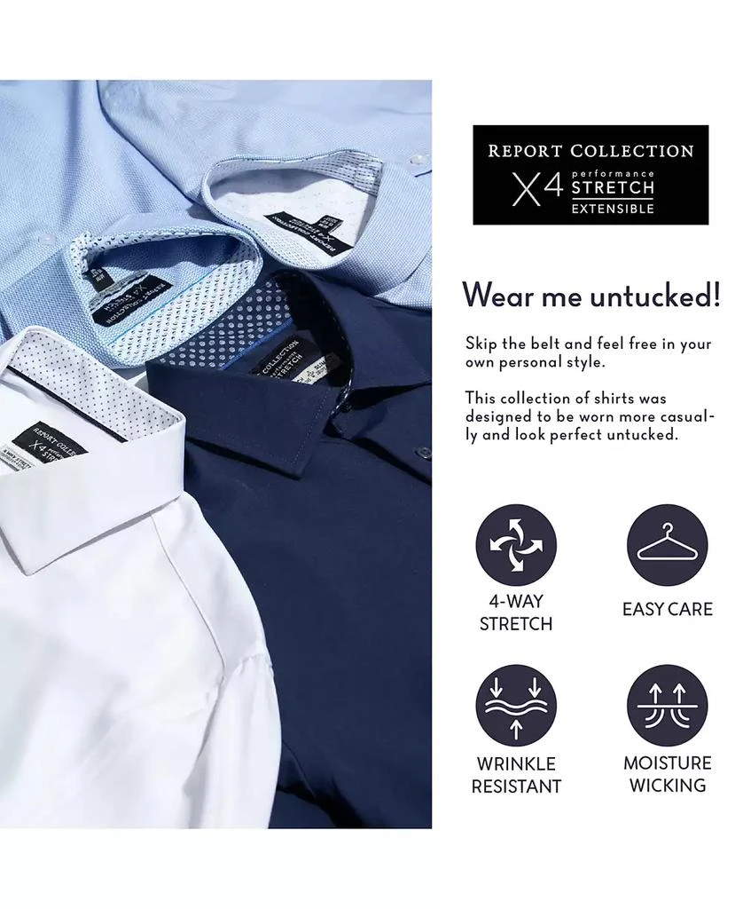Report Men's Slim-Fit Check-Print Shirt 6