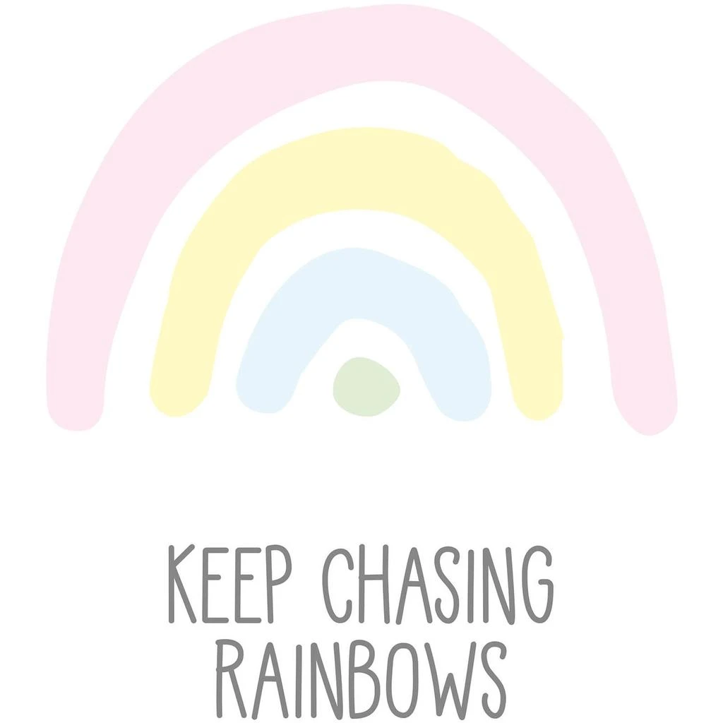 The Hut Snüz Keep Chasing Rainbows Nursery Print - Pastel 4