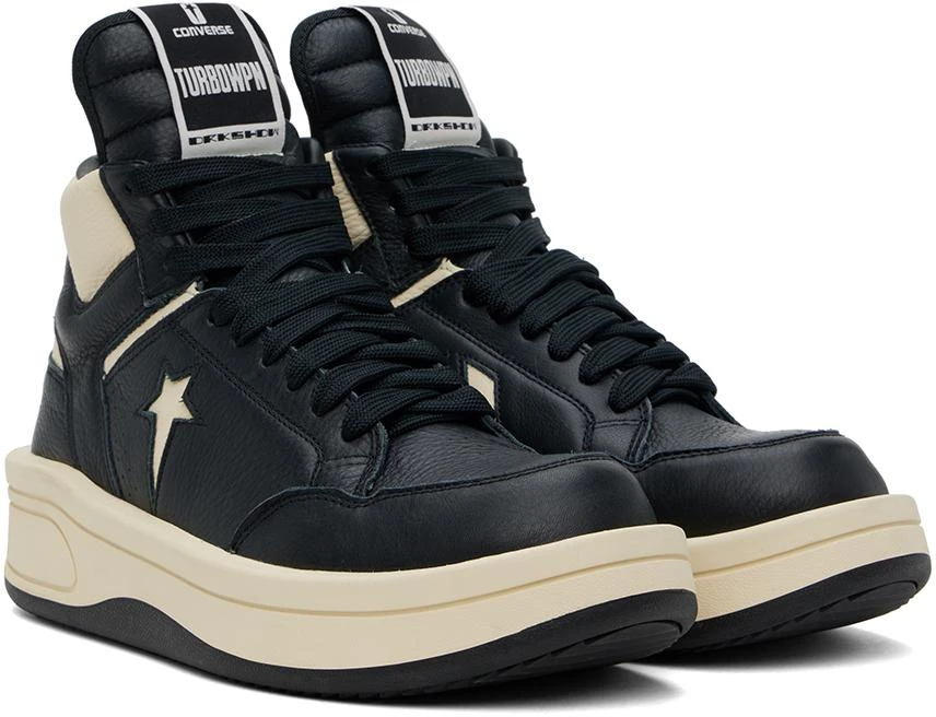 Rick Owens DRKSHDW Black Converse Edition TURBOWPN Mid Sneakers 4