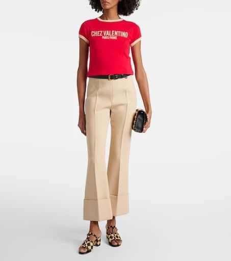 Valentino Rockstud 60 raffia-effect mules 3