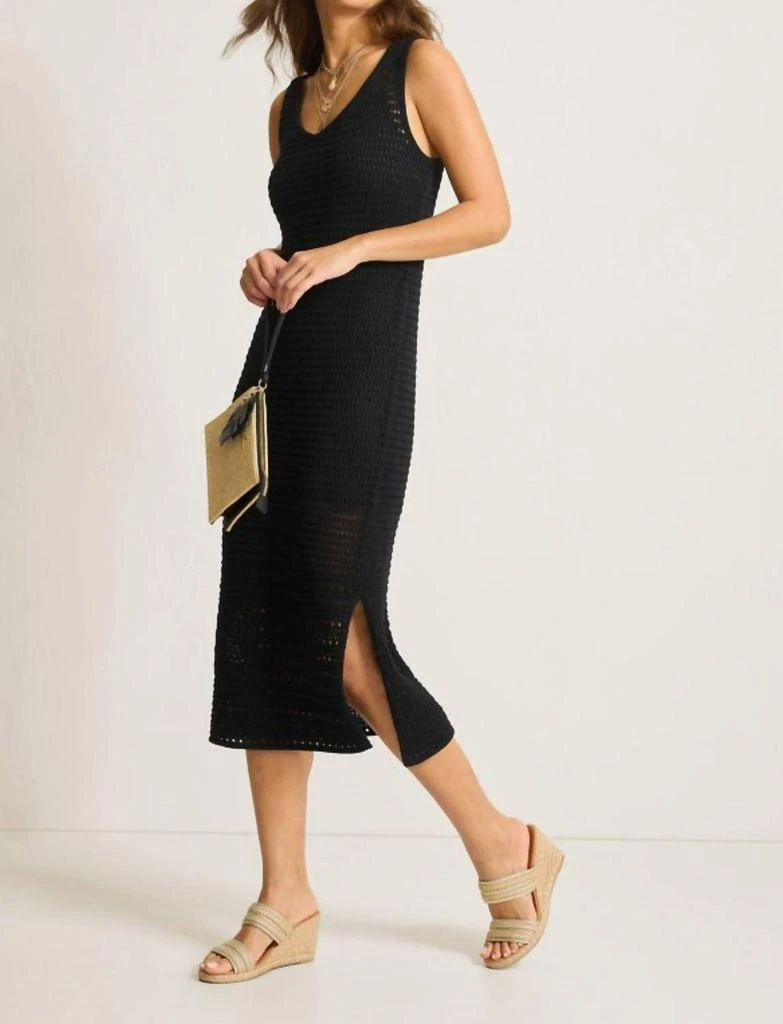 Tommy Bahama - Crochet Midi Dress  On Sale Now with Up to 53% Off |  Discover Exclusive Deals & Savings at BeyondStyle  Authentic Tommy Bahama  women > dresses > midi|tommy-bahama-crochet-midi-dress -black|black|clothing|cotton|dresses|midi|textured|women