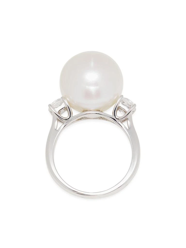 Effy 14K White Gold, 14.5MM Freshwater Pearl 
0.65 TCW White Topaz Ring 3