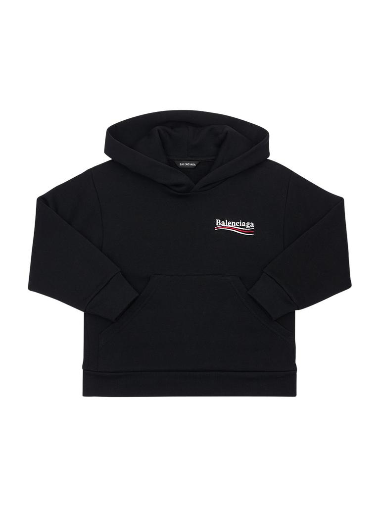 BALENCIAGA Embroidered Cotton Hoodie