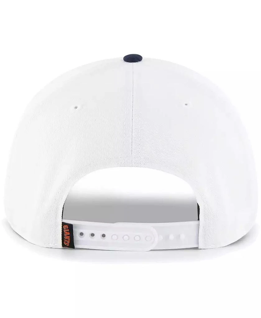 47 Brand Men's White San Francisco Giants Flag Script Hitch Snapback Hat 2
