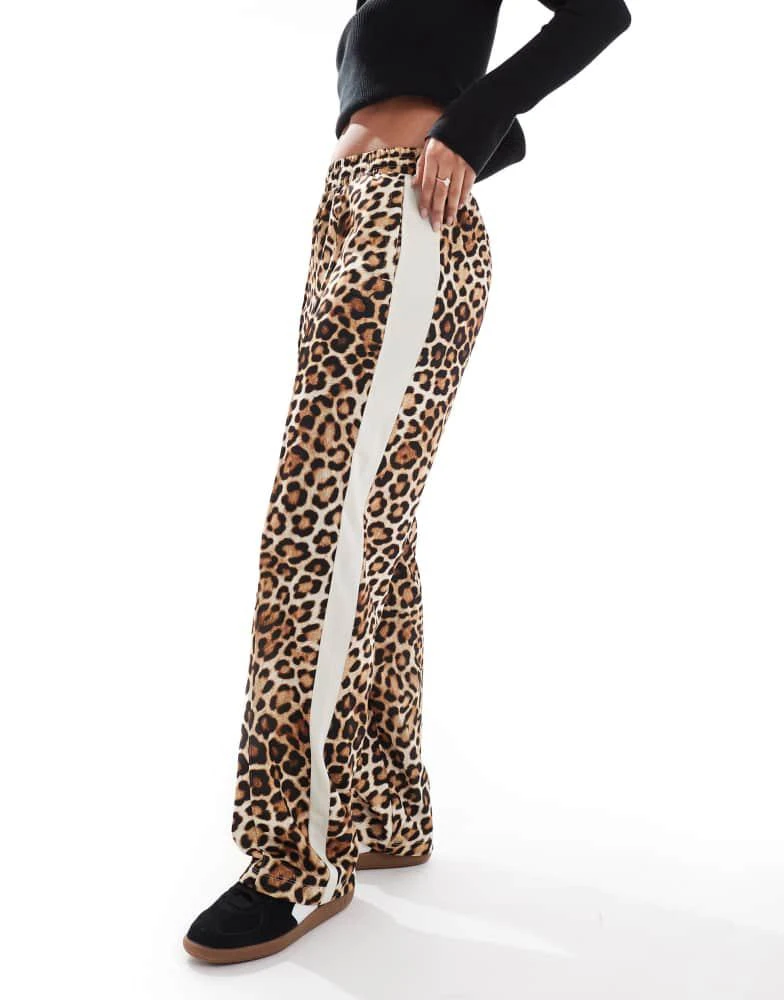 Puma Puma T7 straight leg trousers in leopard print 2