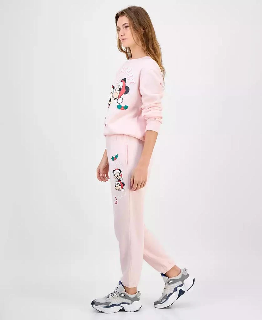Disney Juniors' Mickey & Minnie Holiday Graphic Jogger Sweatpants 2