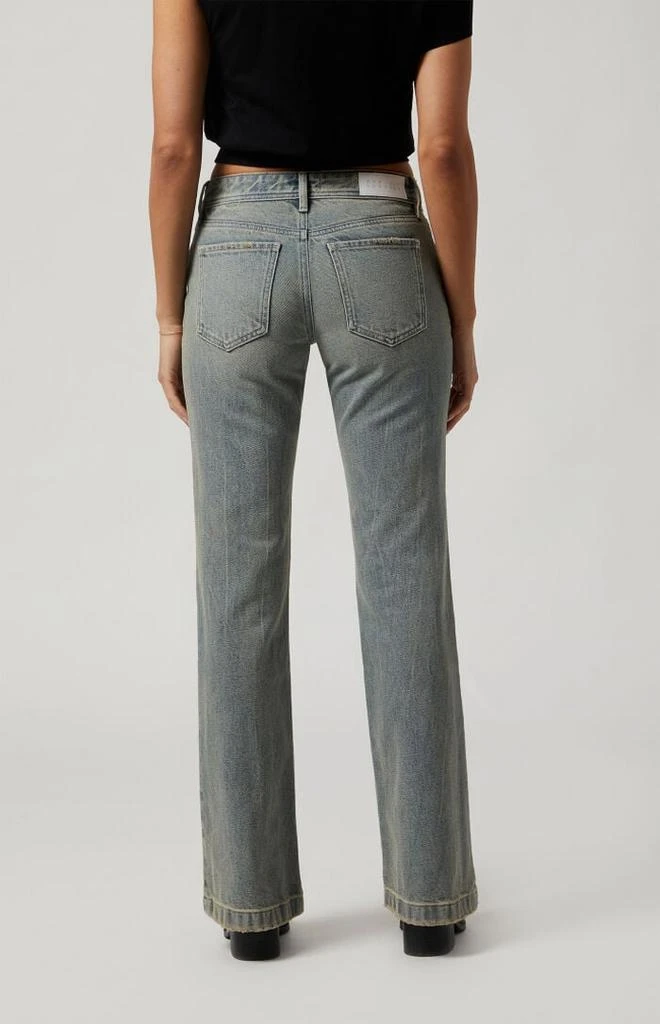 PacSun Jade Low Rise Bootcut Jeans Light Indigo Tinted 4