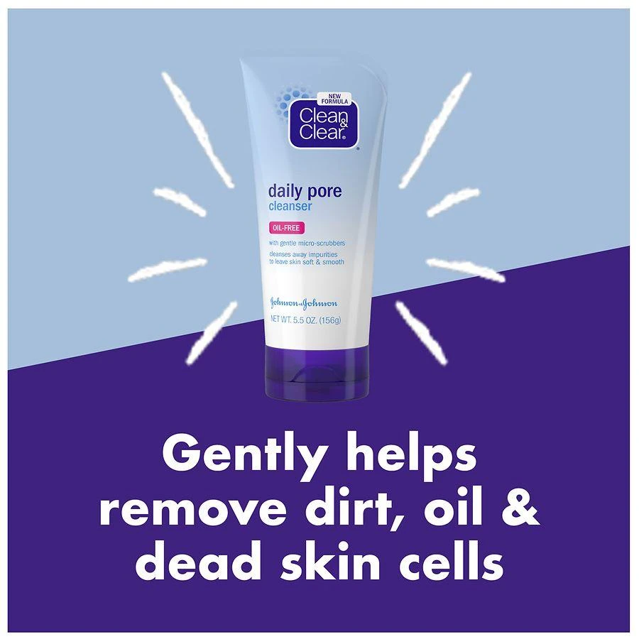 Clean & Clear Daily Pore Face Cleanser For Acne-Prone Skin 7