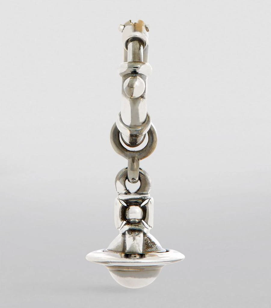 Vivienne Westwood Pauliana Orb Single Hoop Earring 2