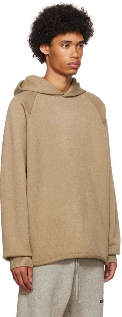 Fear of God ESSENTIALS Tan Polyester Hoodie