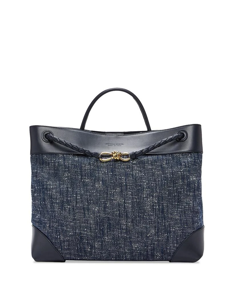 Bottega Veneta Large Andiamo Denim Top Handle Bag 1