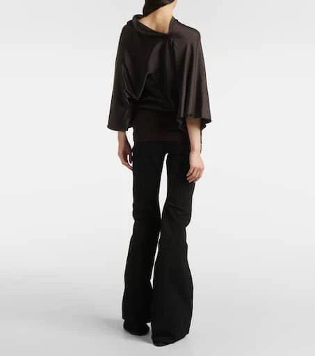 Rick Owens Cylinder draped satin top 3