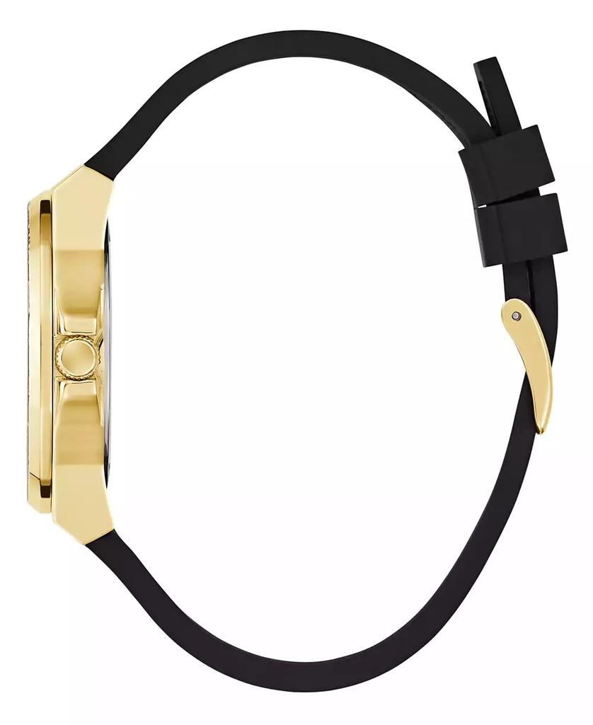 GUESS Women's Analog Black Silicone Watch 38mm