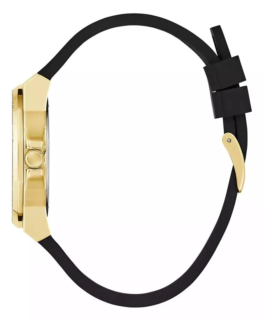 GUESS Women's Analog Black Silicone Watch 38mm 2