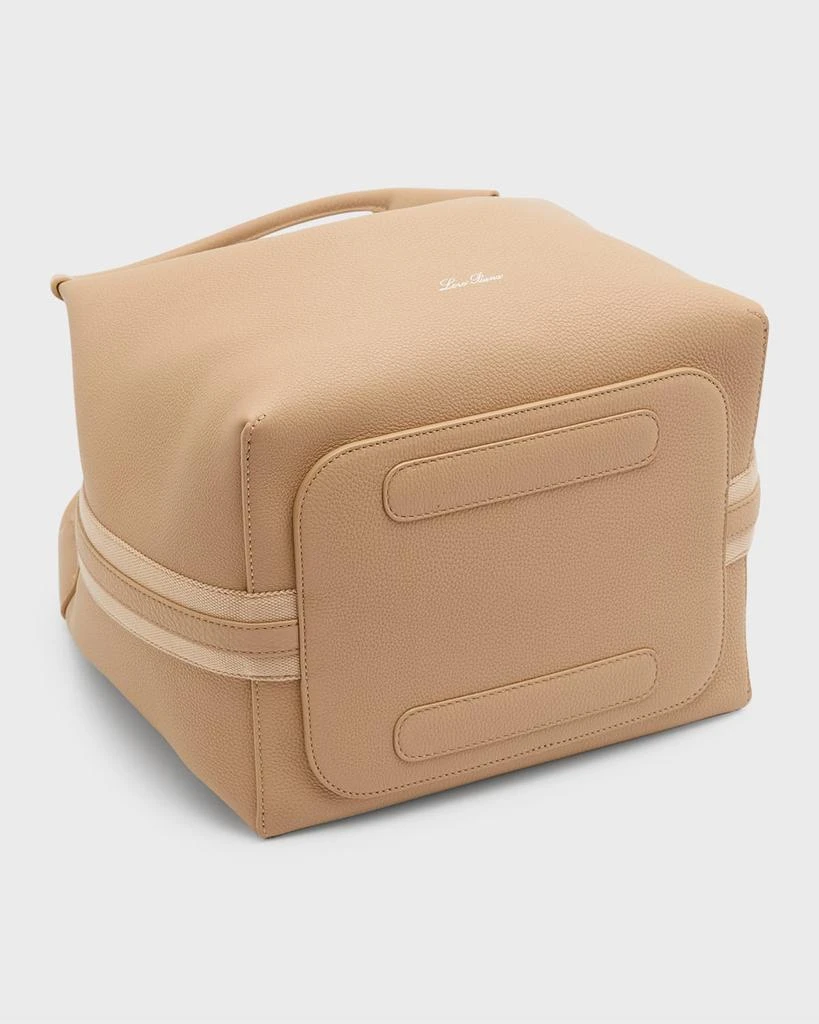 Loro Piana Bale Fine-Grain Leather Crossbody Bag 7