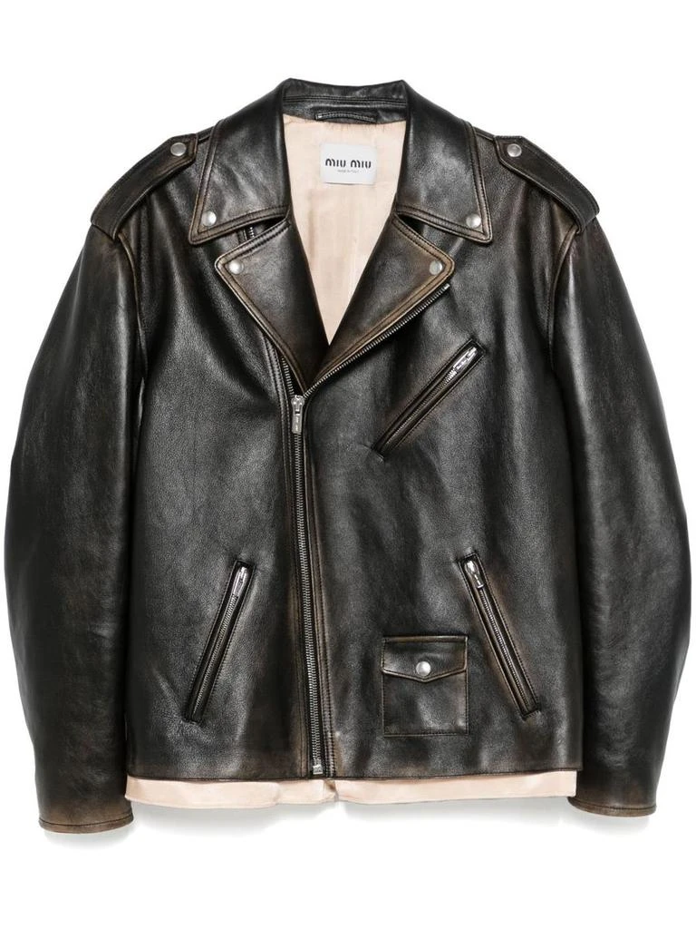 Miu Miu Miu Miu Leather Jacket 1