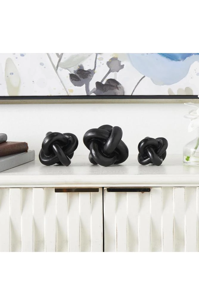 UMA Set of 3 Modern Knot Sculptures 9