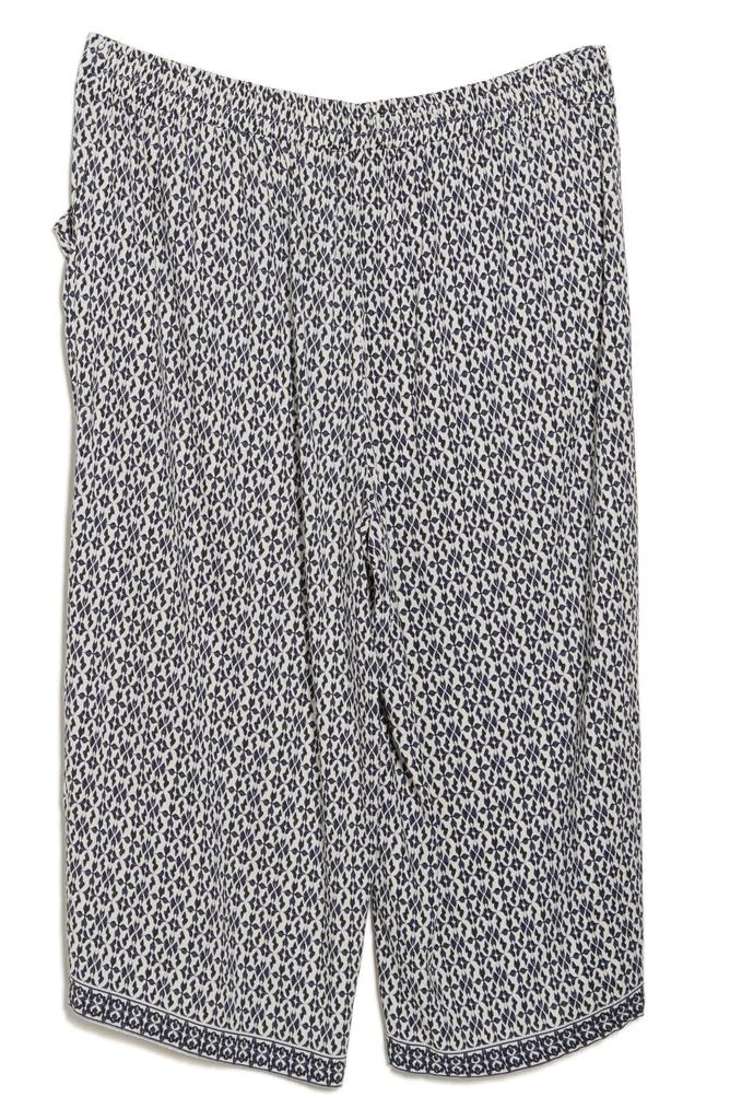 Max Studio Print Crop Wide Leg Pants 4