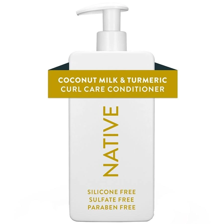 Native Curl Care Conditioner, Sulfate Free, for Women and Men Coconut Milk & Turmeric 1