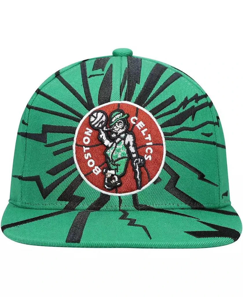 Mitchell & Ness Men's Kelly Green Boston Celtics Hardwood Classics Earthquake Snapback Hat 3