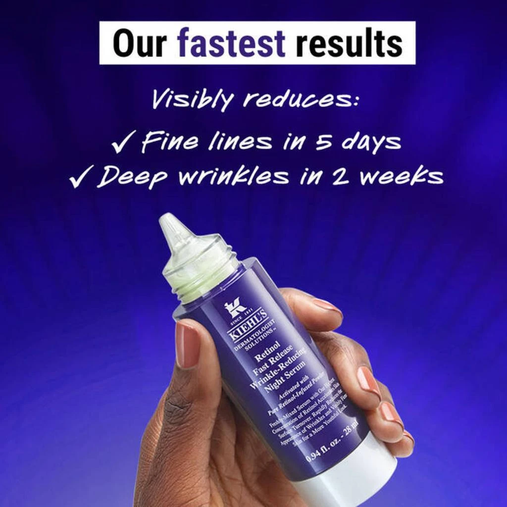 Kiehl's Since 1851 Fast Release Wrinkle-Reducing 0.3% Retinol Night Serum 4
