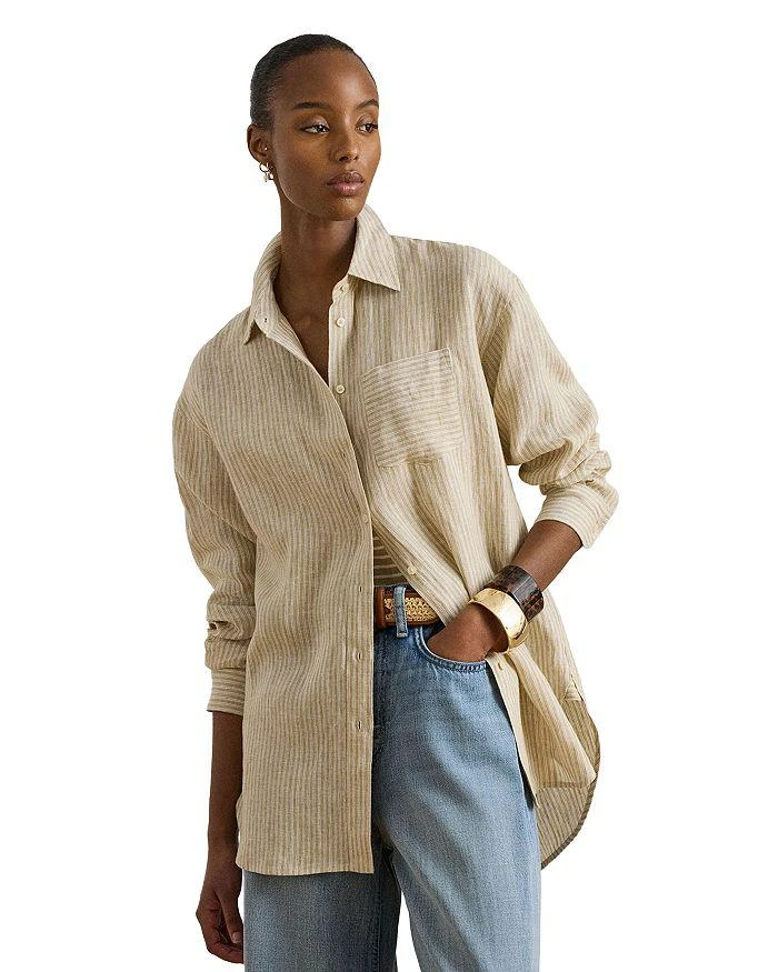 Ralph Lauren Relaxed Fit Striped Linen Shirt