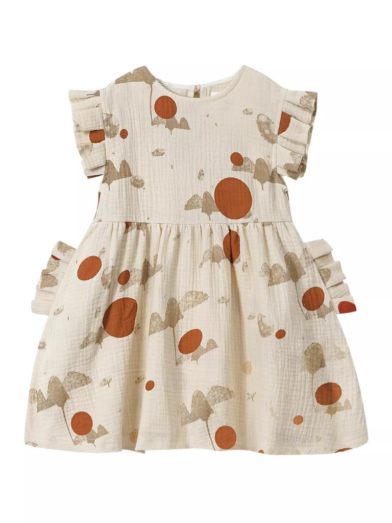 Omamimini Little Girl's Printed Gauze Dress
