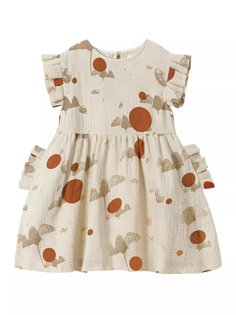 Omamimini Little Girl's Printed Gauze Dress 1