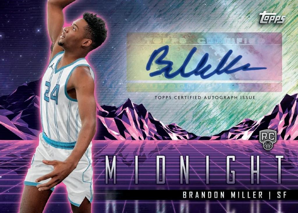 Topps 2023/24 Topps Midnight Basketball Hobby Trading Card Box (3 Chrome Autographs Per Hobby Box)
