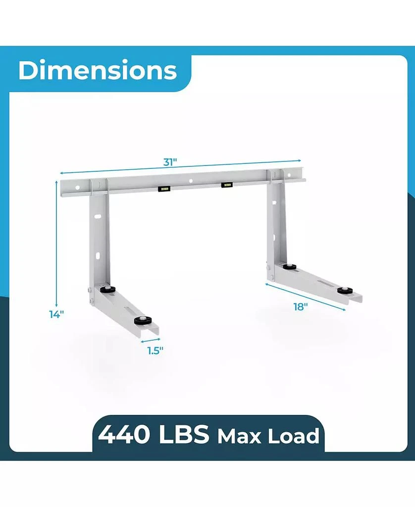 GOUUN Mini Split Wall Mounting Bracket for 6000-12000 BTU Universal Ductless AC 3