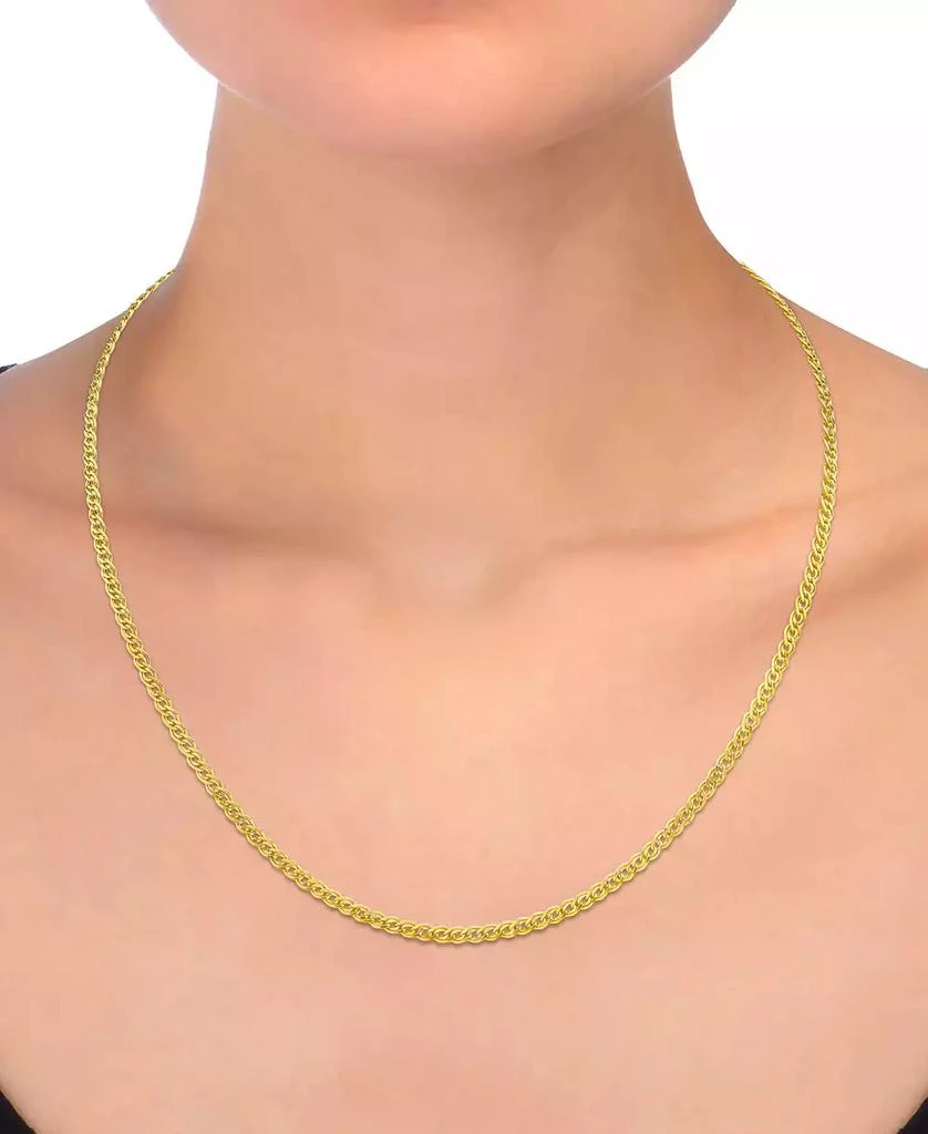 Macy's 18" Nonna Link Chain Collar Necklace (2-9/10mm) in 14k Gold 2