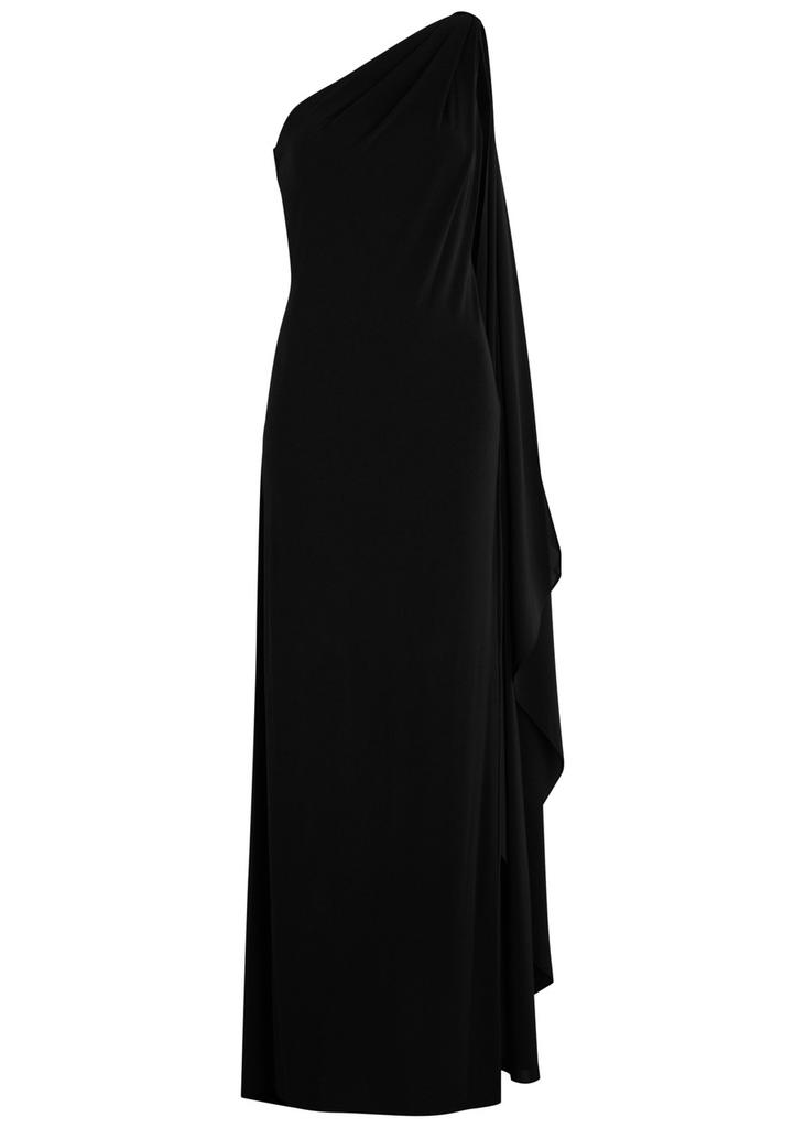 ALICE + OLIVIA Anja draped one-shoulder maxi dress