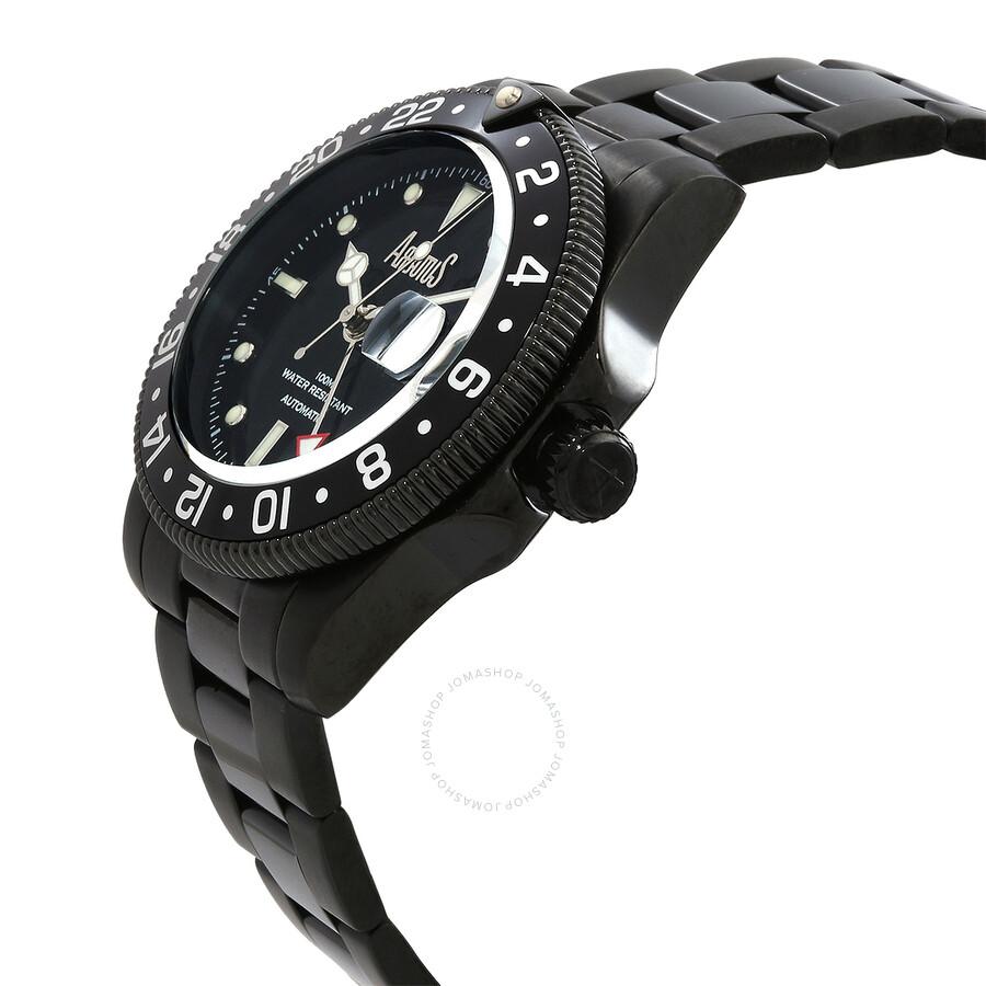 Arbutus Wall Street GMT Automatic Black Dial Men's Watch AR1806BBS