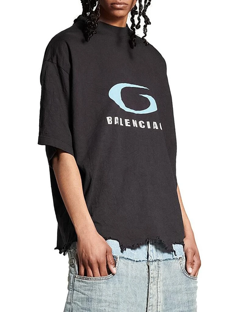 Balenciaga Loop Sports Icon Cropped T-Shirt 2