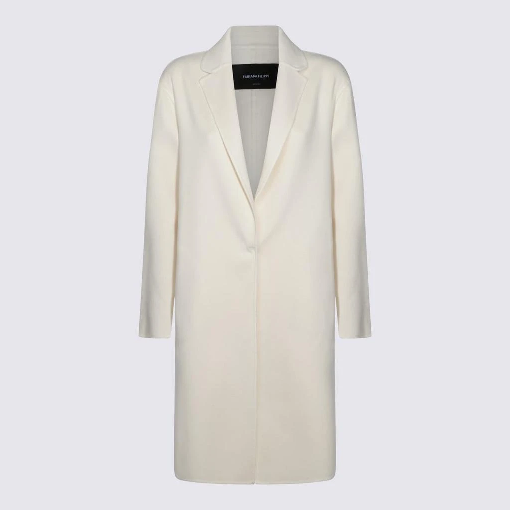 Fabiana Filippi Fabiana Filippi White Wool Coat 1