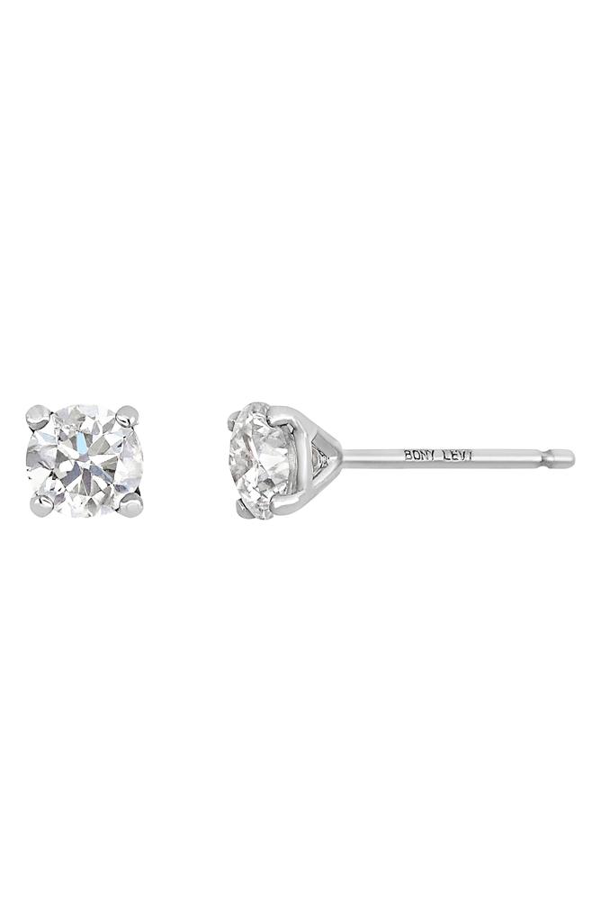 Bony Levy 14K Gold Prong Diamond Stud Earrings - 0.75 ctw.