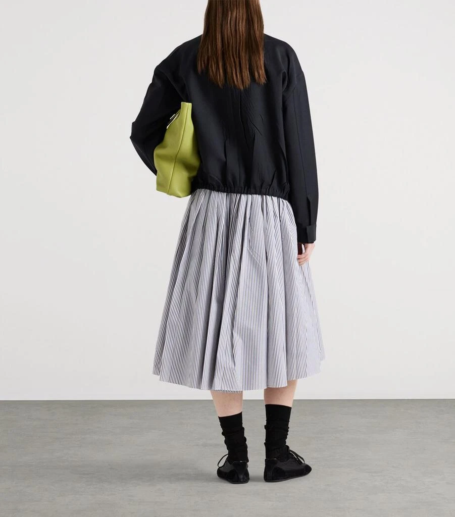 Prada Poplin Stripe Skirt 5