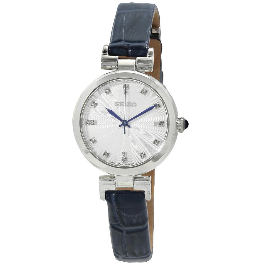 Seiko Dress Quartz Diamond White Dial Ladies Watch SRZ545 1