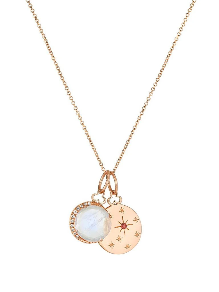 Devon Woodhill 14K &18K Rose Gold & Multi-Gemstone Birthstone Charm Necklace 1