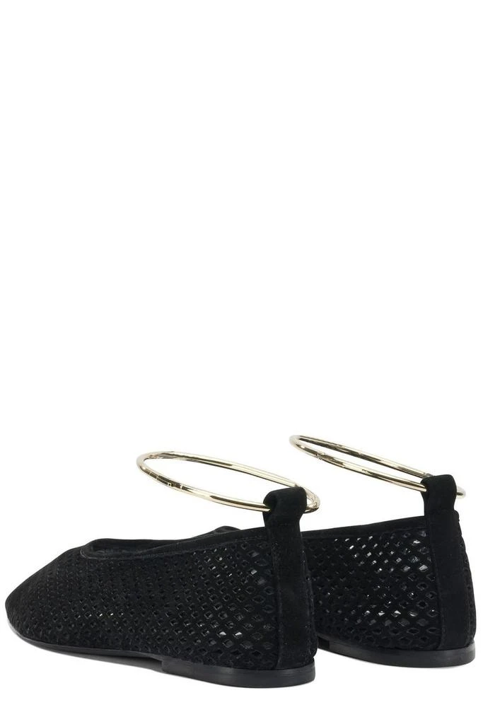 Jil Sander Jil Sander Pointed Toe Perforated Ballet Flats 4