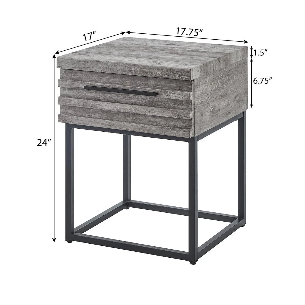 Streamdale Furniture Streamdale Celestial Contemporary Storage End table 5