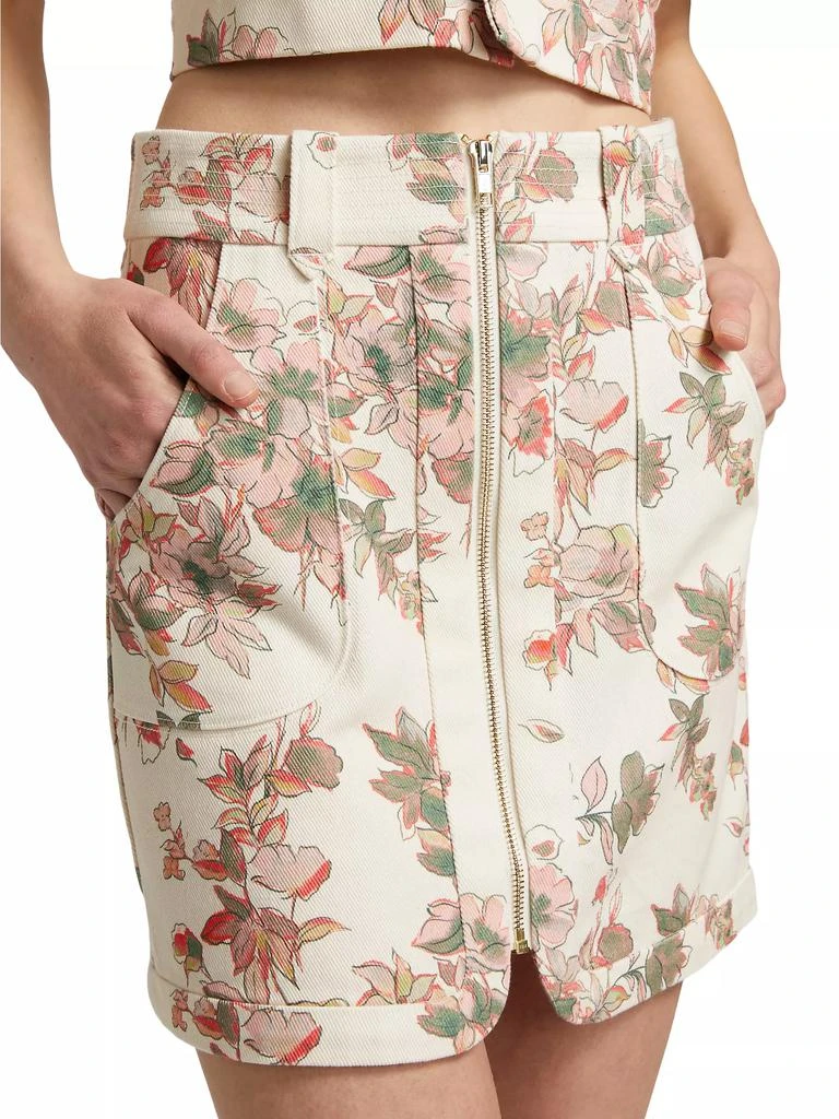 Hevron Nora Floral Miniskirt 6