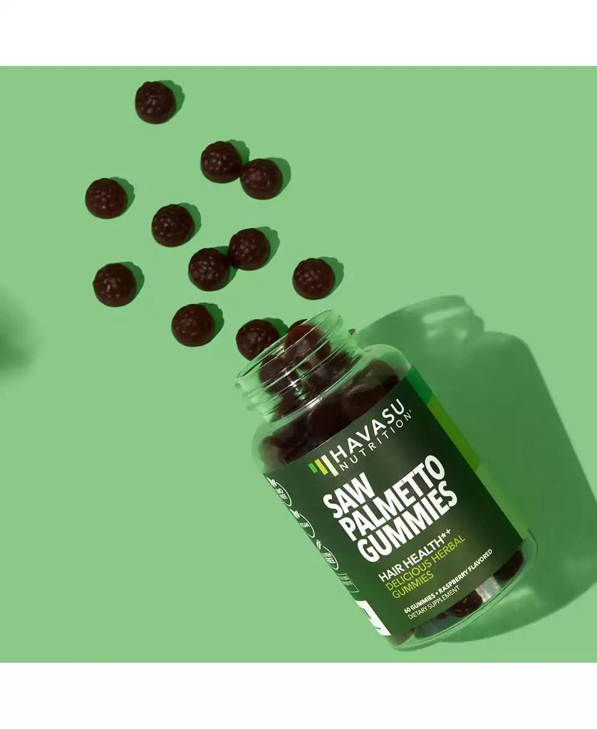 Havasu Nutrition Saw Palmetto Gummies, Raspberry Flavored, 120ct 2