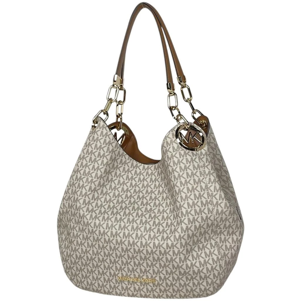 Michael Kors Coated Canvas Leather Shoulder Bag (Pre-Owned)