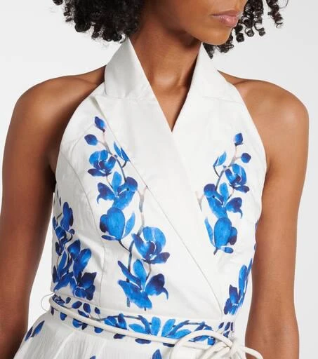 REBECCA VALLANCE Orchid Blues floral midi dress 4