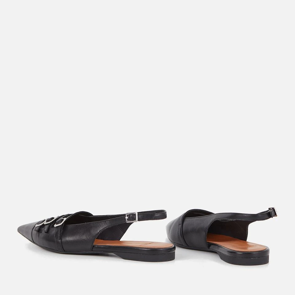 Vagabond VAGABOND WOMEN'S HERMINE BUCKLED LEATHER POINTED-TOE FLATS 3