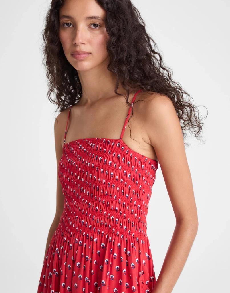 midi white cotton dress Vicenta White Cotton Poplin Ruched Midi Dress