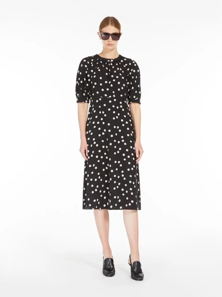 Max Mara Printed cr����pe de chine dress 4